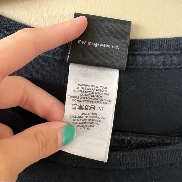 ✨ Harley Davidson Women’s Black long Sleeve Top Hollywood California XL - Picture 5 of 9